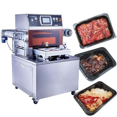 qualità  cooked food skin vacuum packing machine ready meal vacuum tray sealer ready meal vacuum sealing machine fabbrica