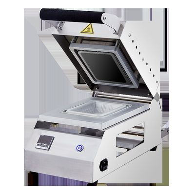 qualità  Food D Stainless Steel Food Meat Tray Sealer Meal Tray Sealing Machine Table Top Store Sealer fabbrica